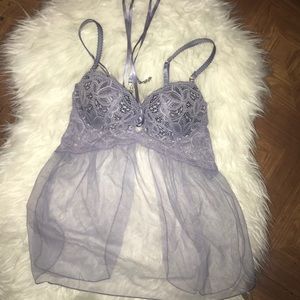 Light purple babydoll lingerie Victoria’s Secret